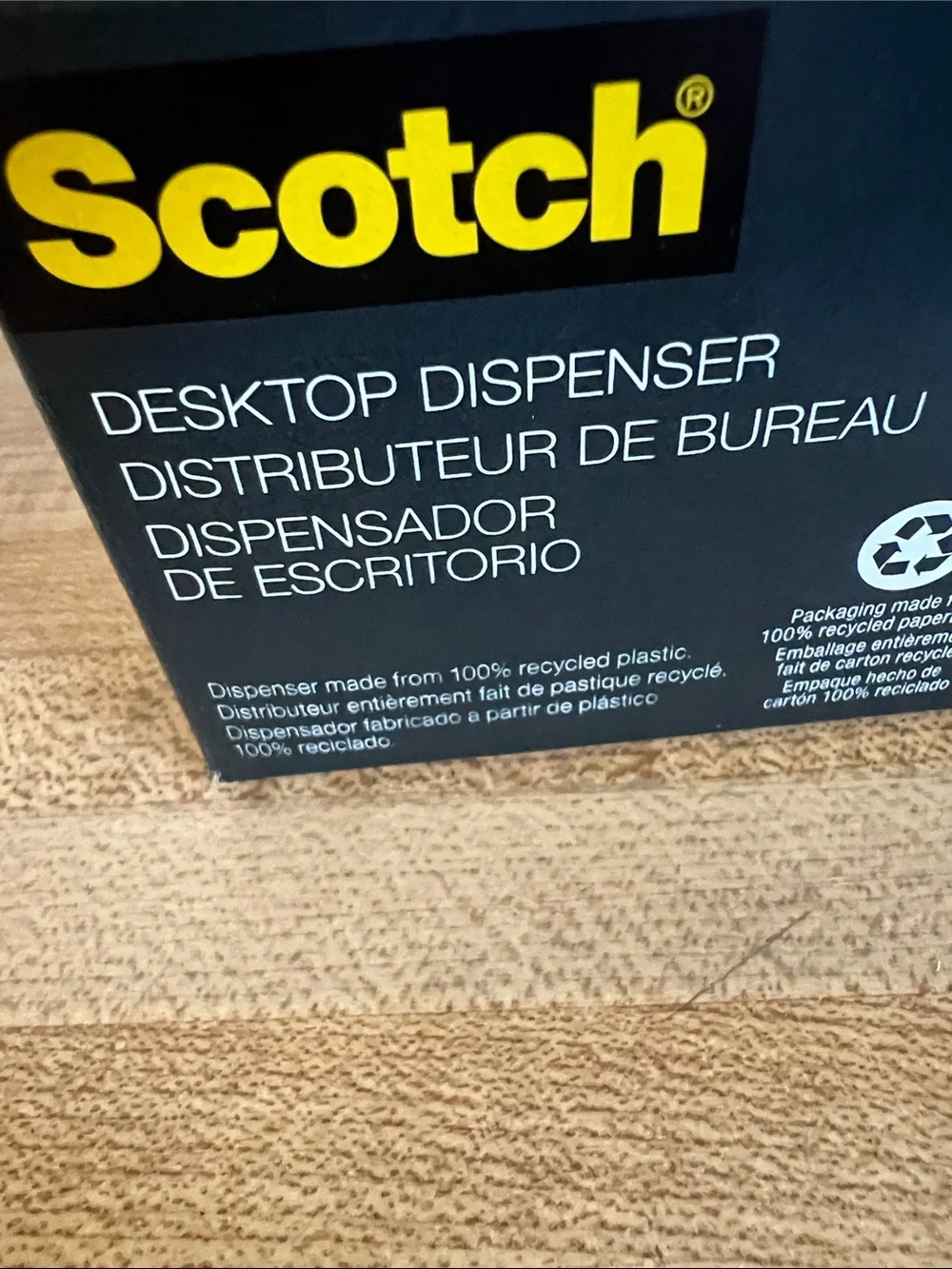 Scotch Black Desktop Tape Dispenser - Reliable Office Tape Holder